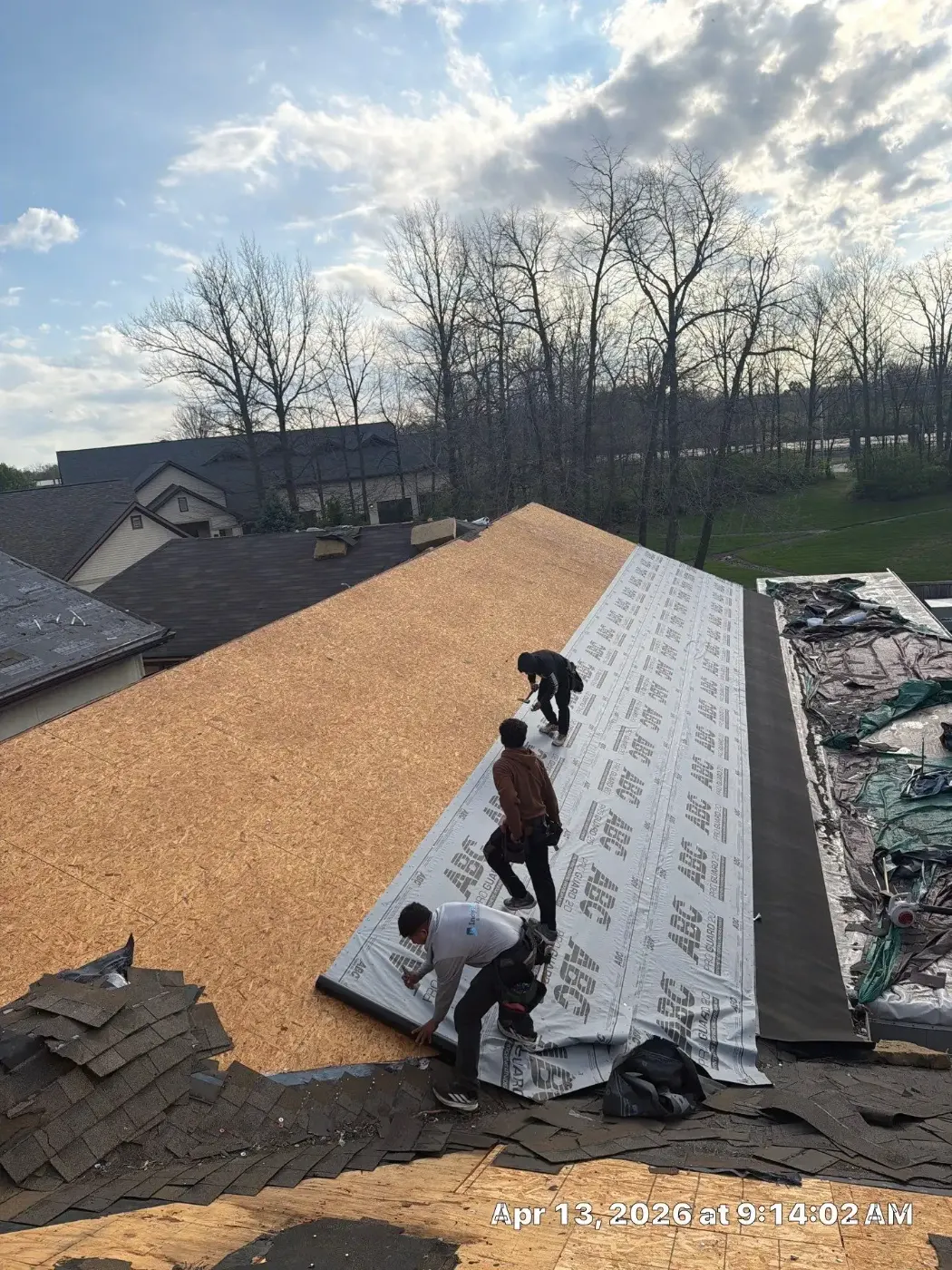 Commercial roof inspection documented in Dyer